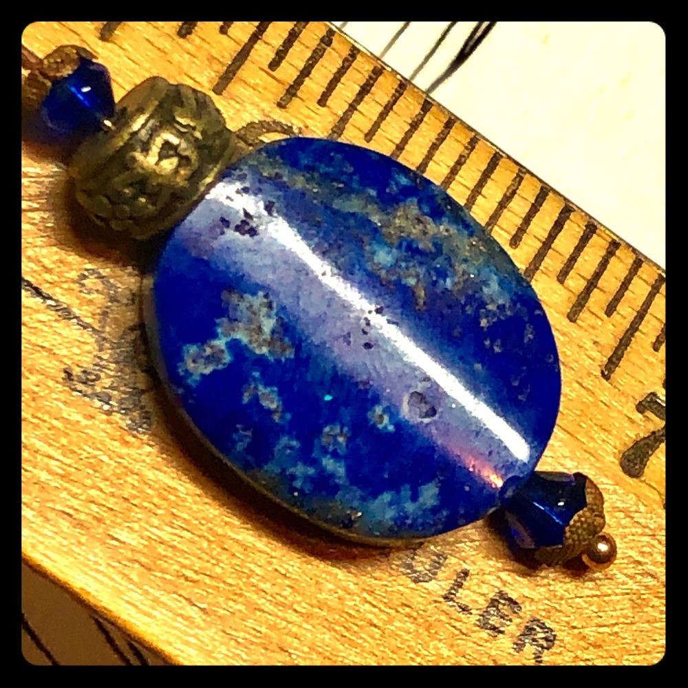 Cute Little Boho Lapis Pendant